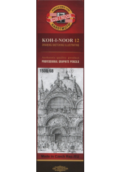 Ołówki grafitowe 1500-6B 12 sztuk.