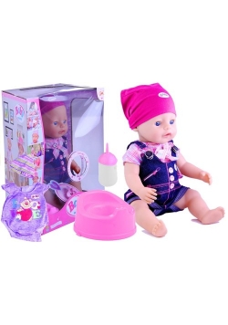 Duża lalka bobas mówi je pije + nocniczek i piżama