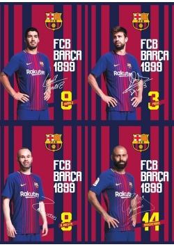 Zeszyt A5 w kratkę 32 kartki Barcelona 10 sztuk mix