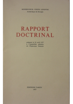 Rapport Doctrinal