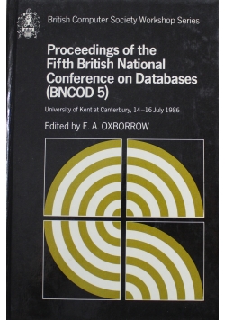 Proceedings of the fifth British National Conference on Databases