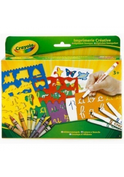 Zestaw szablony z alfabetem CRAYOLA