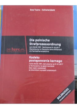 Kodeks postępowania karnego  w tłumaczeniu na język niemiecki
