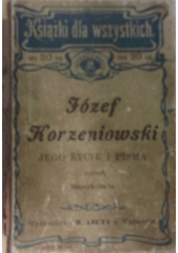 Józef Korzeniowski. Jego życie i pisma, 1903 r.