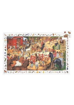 Puzzle z plakatem - Konie