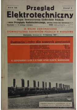 Przegląd Elektrotechniczny, zeszyt 8, 1937r.