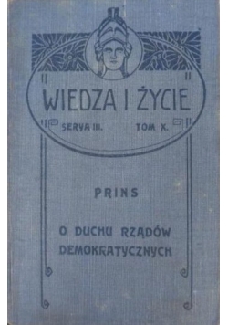 O duchu rządów demokratycznych, 1907 r.