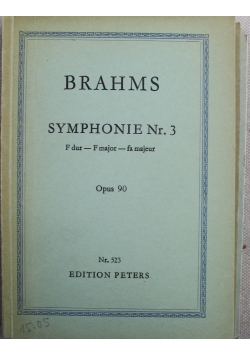 Brahms symphonie nr 3