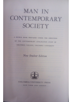 Man in contemporary society