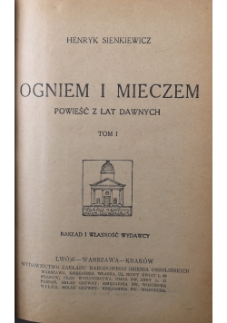 Ogniem i mieczem Tom I i II, ok 1939 r.