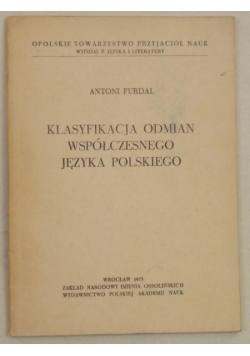 Klasyfikacja odmian współczesnego języka polskiego