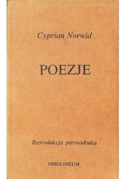 Poezje reprint z 1863 roku