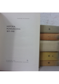 Historia powszechna, zestaw 6 książek