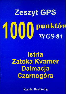 Zeszyt GPS 1000 punktów WGS 84