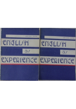 English as Experience, tom I-II