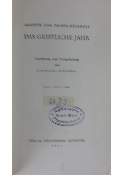 Das Geistliche Jahr