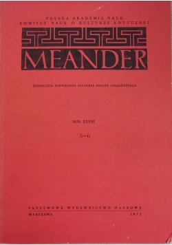 Meander, Rok XXVIII, Nr 5 i 6
