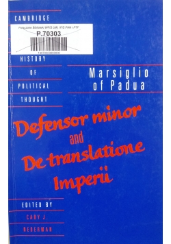 Defensor minor and De translatione Imperii