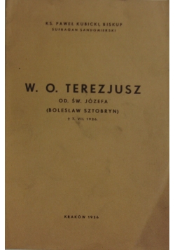 W. O. Terezjusz od Św. Józefa, 1936 r.
