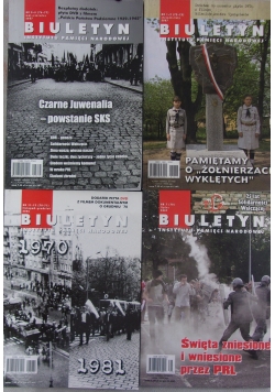 Biuletyn Instytutu Pamięci Narodowej, zestaw 4 książek