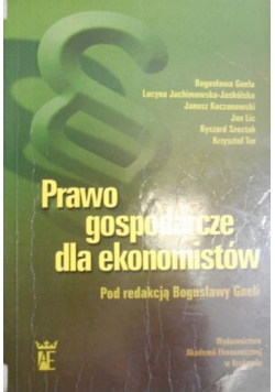 Prawo gospodarcze dla ekonomistów