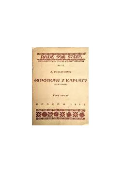 60 potraw z kapusty, 1942 r.
