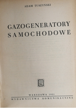 Gazogeneratory samochodowe