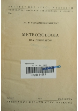 Meteorologia dla geografów