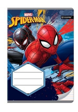 Zeszyt A5 w trzy linie 16 kartek Spider Man 10 sztuk mix