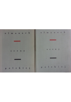 Almanach sceny polskiej ,Zestaw 2 książek