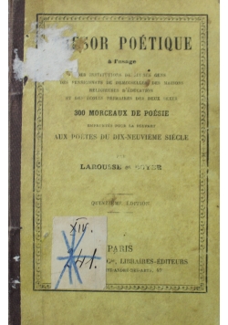 Tresor Poetique 1865 r.