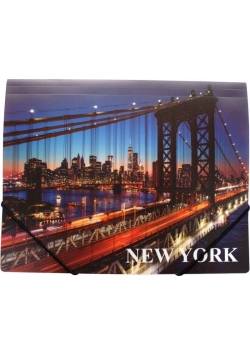 Teczka na gumkę A4 z nadrukiem New York