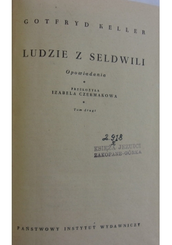 Ludzie z Seldwili, tom II