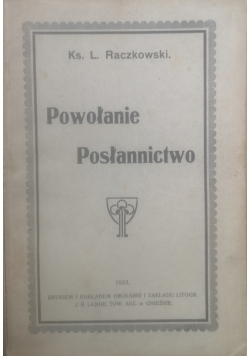Powołanie,posłannictwo, 1922 r.