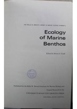 Ecology of Marine Benthos