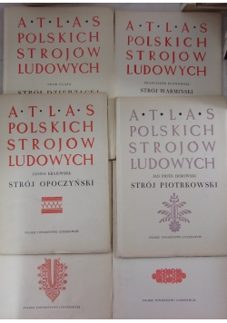 Atlas Polskich strojów ludowych. Zestaw 6 książek