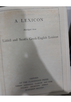 A lexicon, 1935 r.