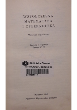 Współczesna matematyka i cybernetyka