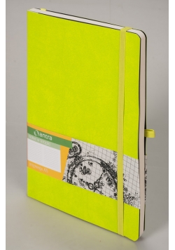 Impresja A5 Notes Kropki Limonka