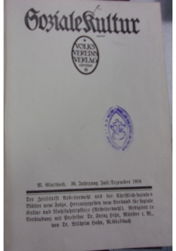 Soziale kultur, nr 2, 1916 r.