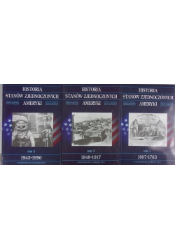 Historia Stanów Zjednoczonych Ameryki,zestaw 3 książek