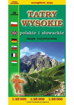 Tatry Wysokie polskie i słowackie mapa