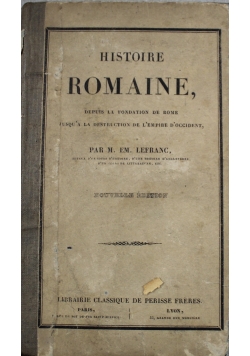 Histoire Romaine depuis La Fondation de Rome 1844 r.