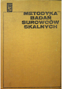 Metodyka badań surowców skalnych