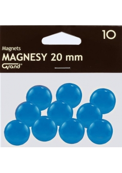 Magnes 20mm niebieski 10szt GRAND