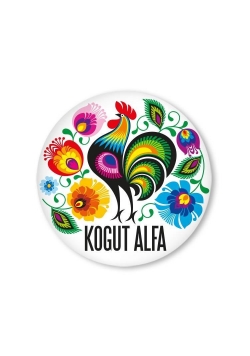 Przypinka mała - Kogut Alfa 37 mm FOLKSTAR