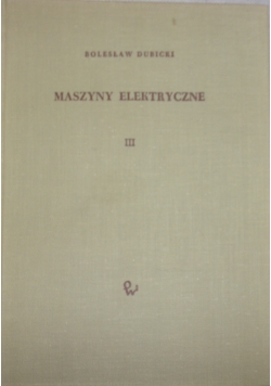 Maszyny elektryczne III