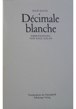 Decimale blanche, Tom I-II
