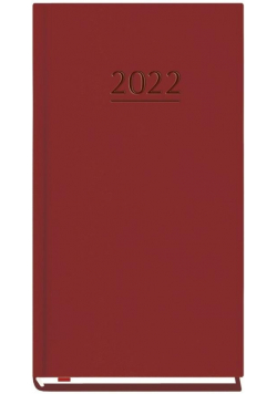 Terminarz 2022 Kieszonkowy Bordowy T-231V-B
