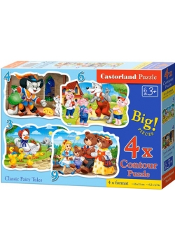 Puzzle konturowe 4 w 1 NOWE